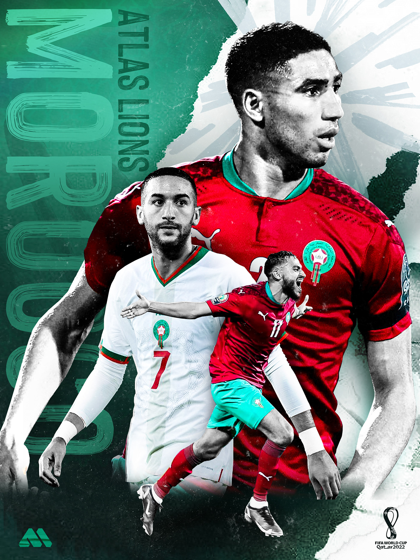 boufal hakimi Morocco Qatar 2022 soccer Soccer Design Sports Design world cup ziyech
