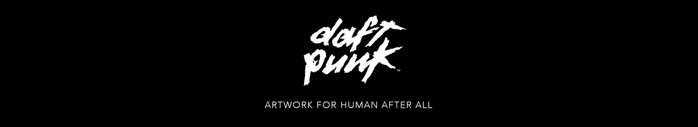 daft punk artwork human Glitch Album vinyl Parlophone editorial design 