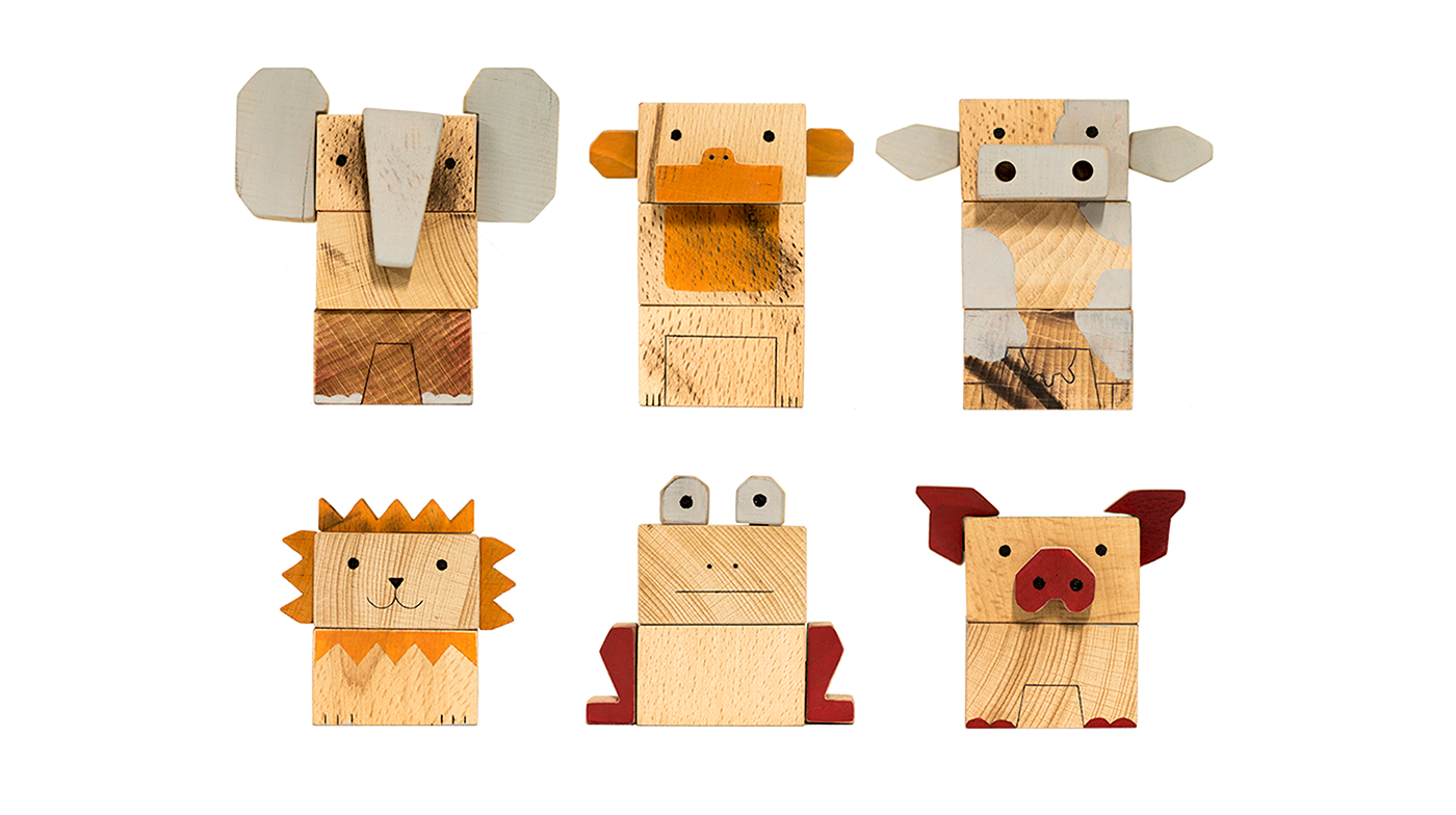 design Mockup toy wood product design 