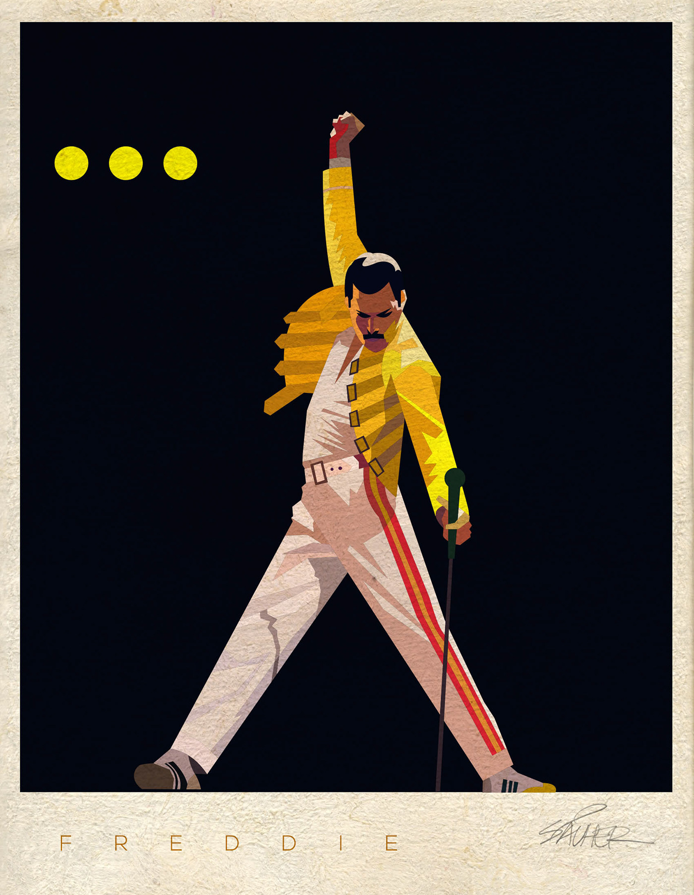 Freddie Mercury queen Freddie Singer rock EIGTEN old vintage concert