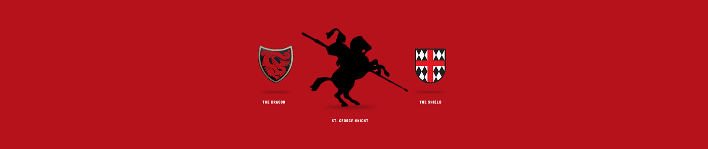 logo dragon st. george's sports red Prep School Rebrand