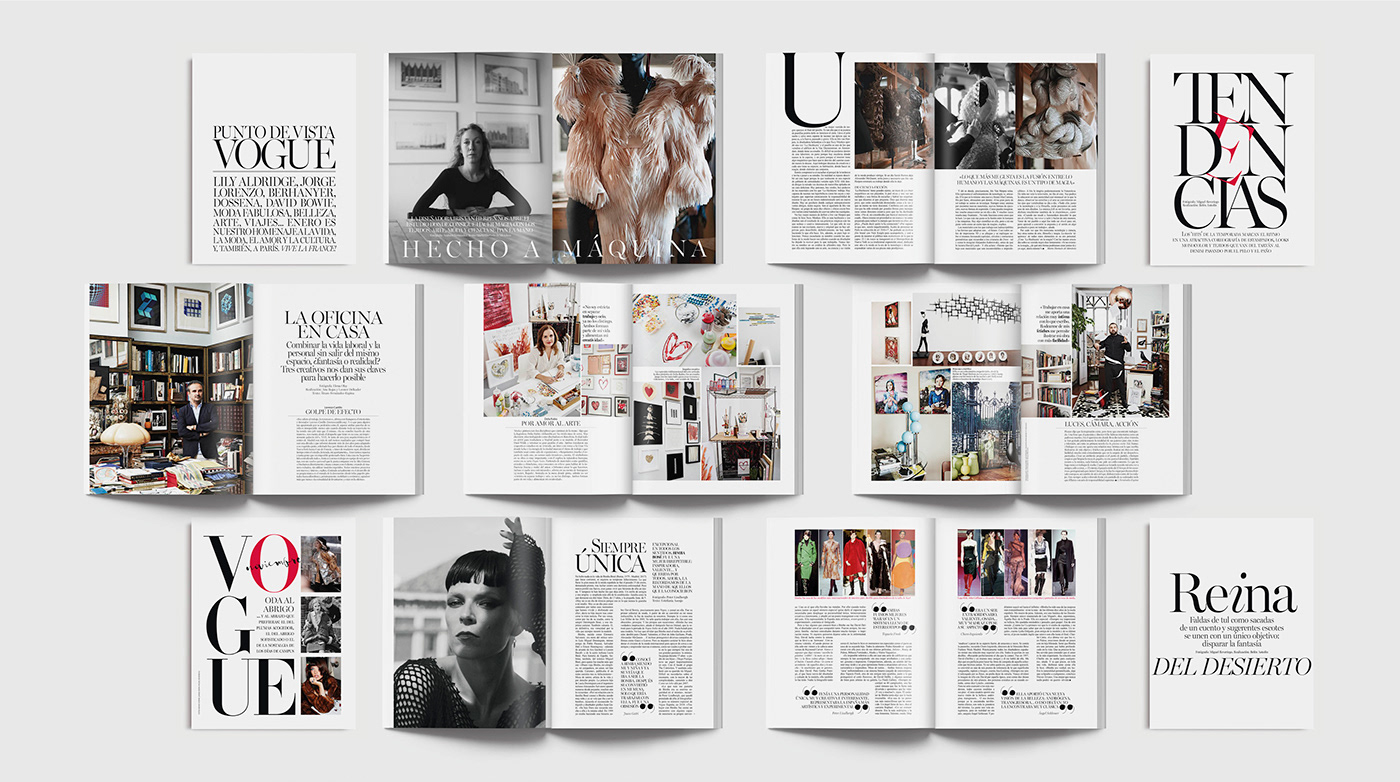 magazine Layout vogue editorial design  graphic design  editorial Layout Design layouts typography  