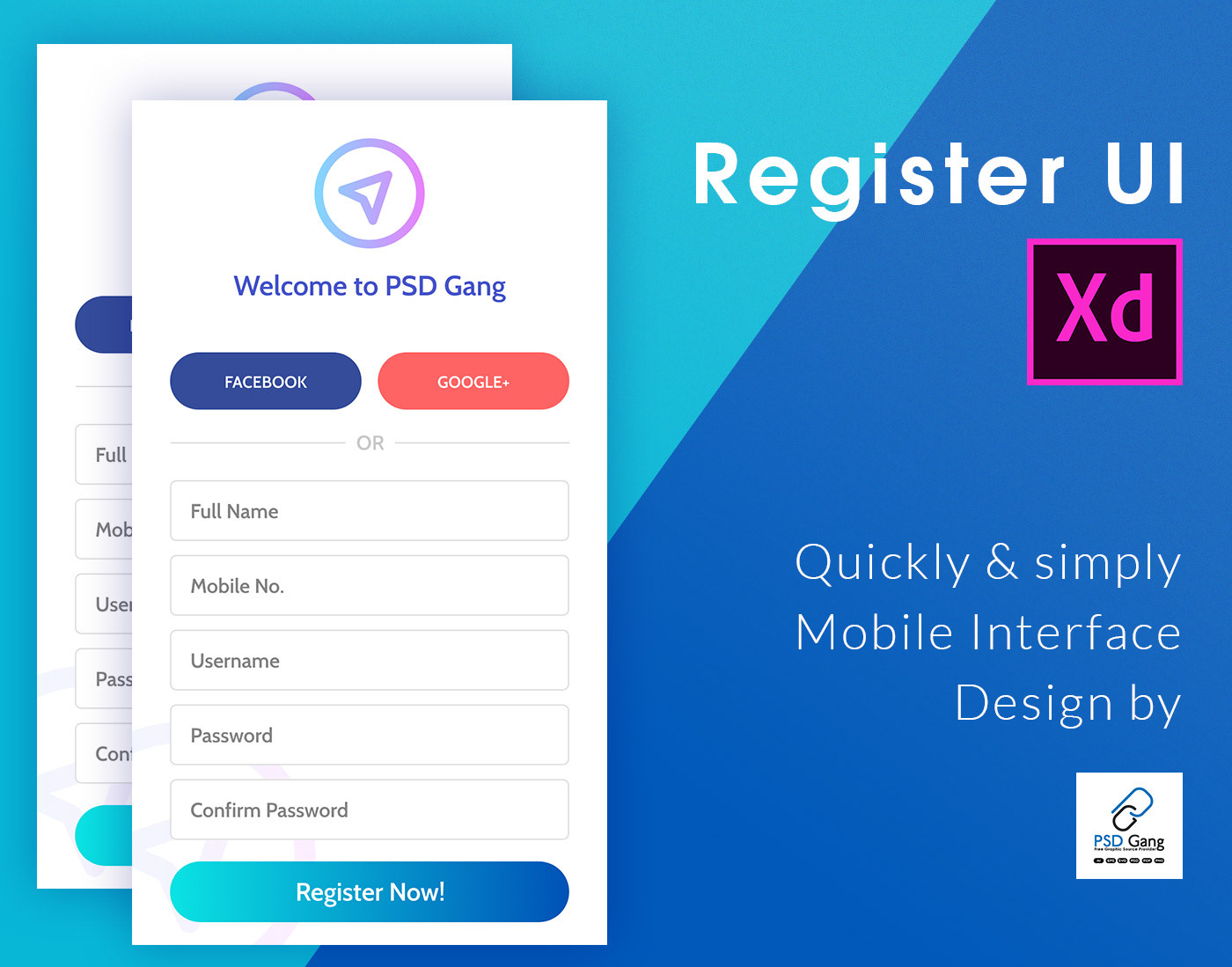 app tool kit UI mobile register login ios ios7