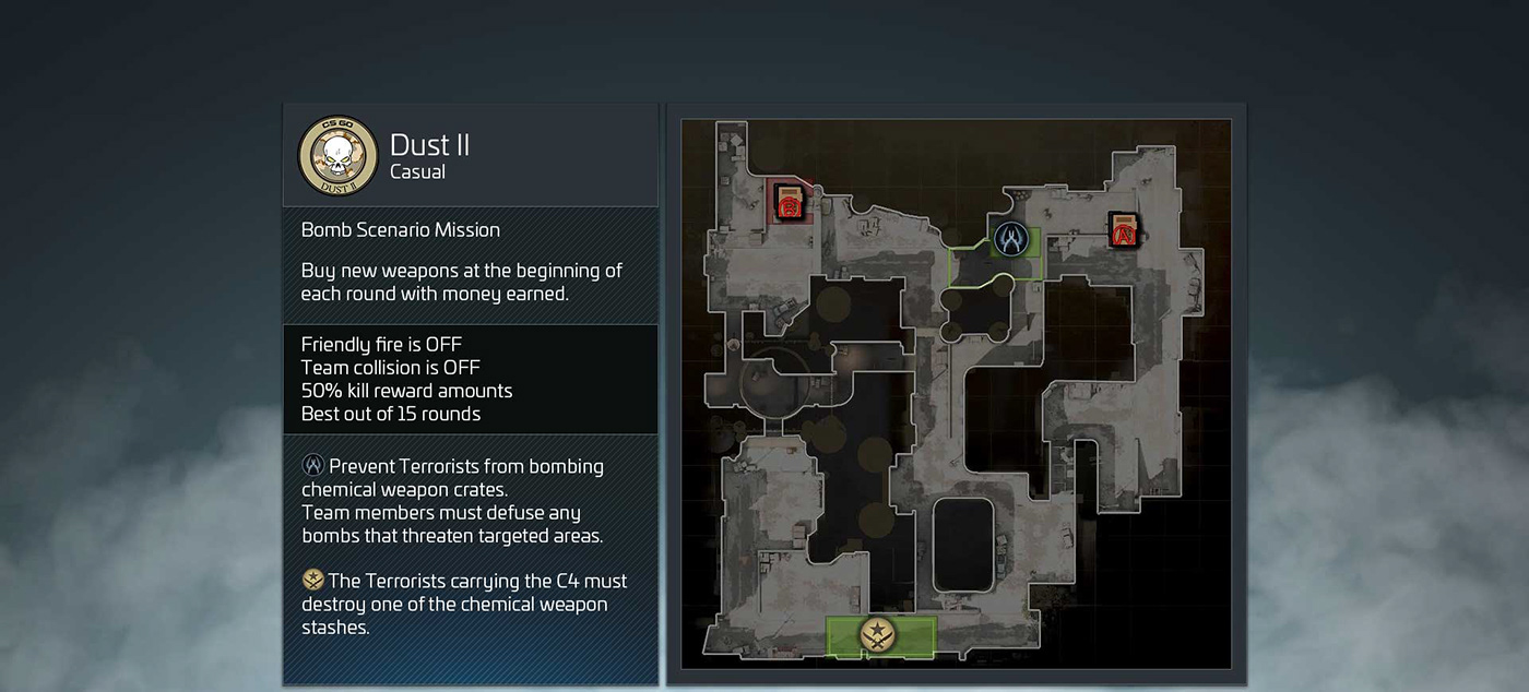 counter strike Global offensive terrorists video game user Experience ux