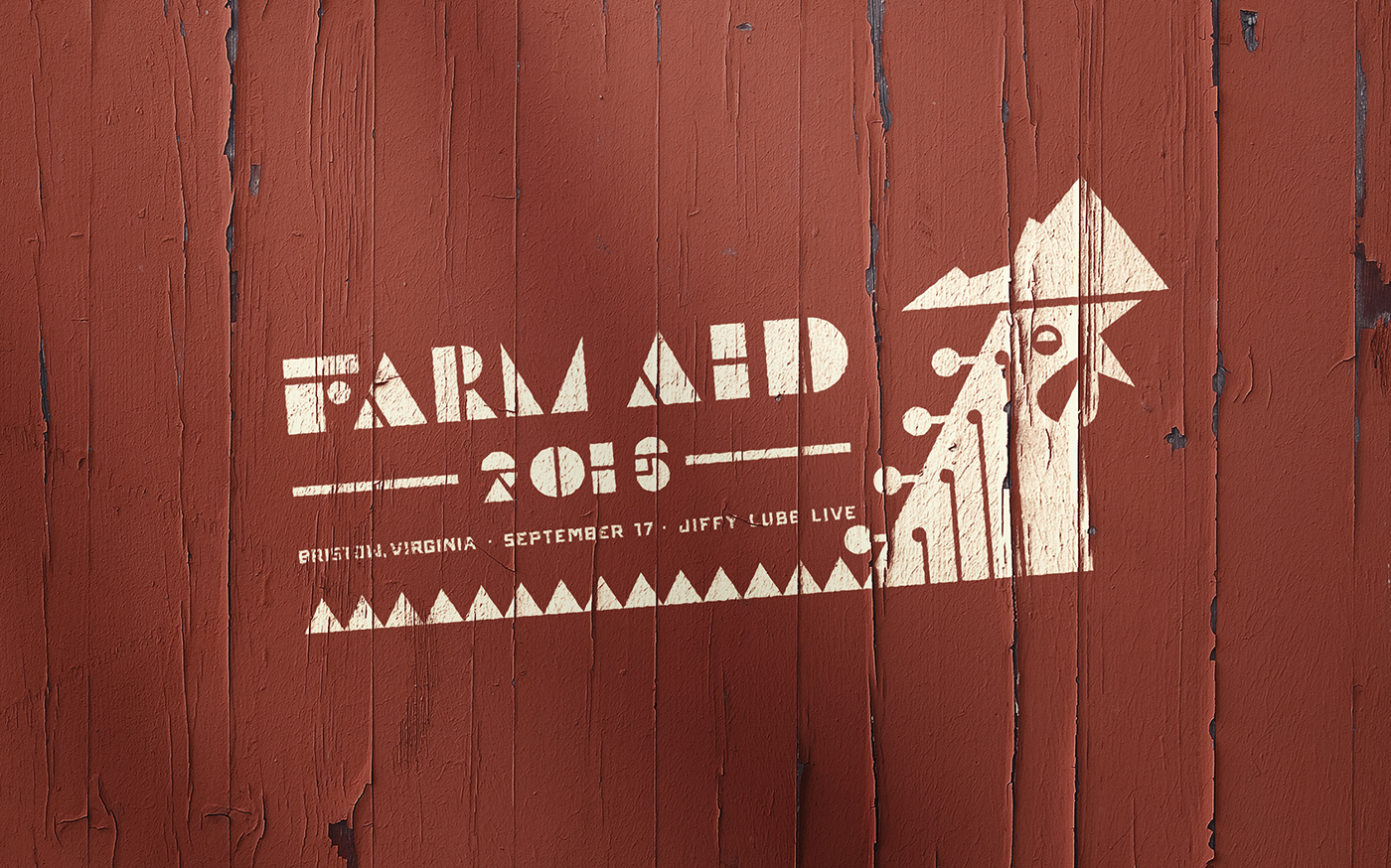 farm Farm Aid festival Food  guitar music poster Rooster virginia willie nelson