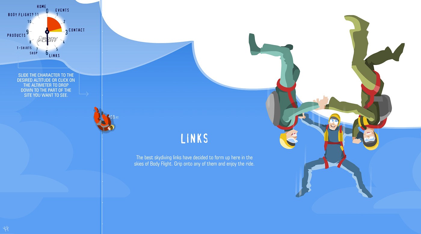 Interface digital illustration adobe illustrator vector Vector Illustration editorial Editorial Illustration Skydiving jump