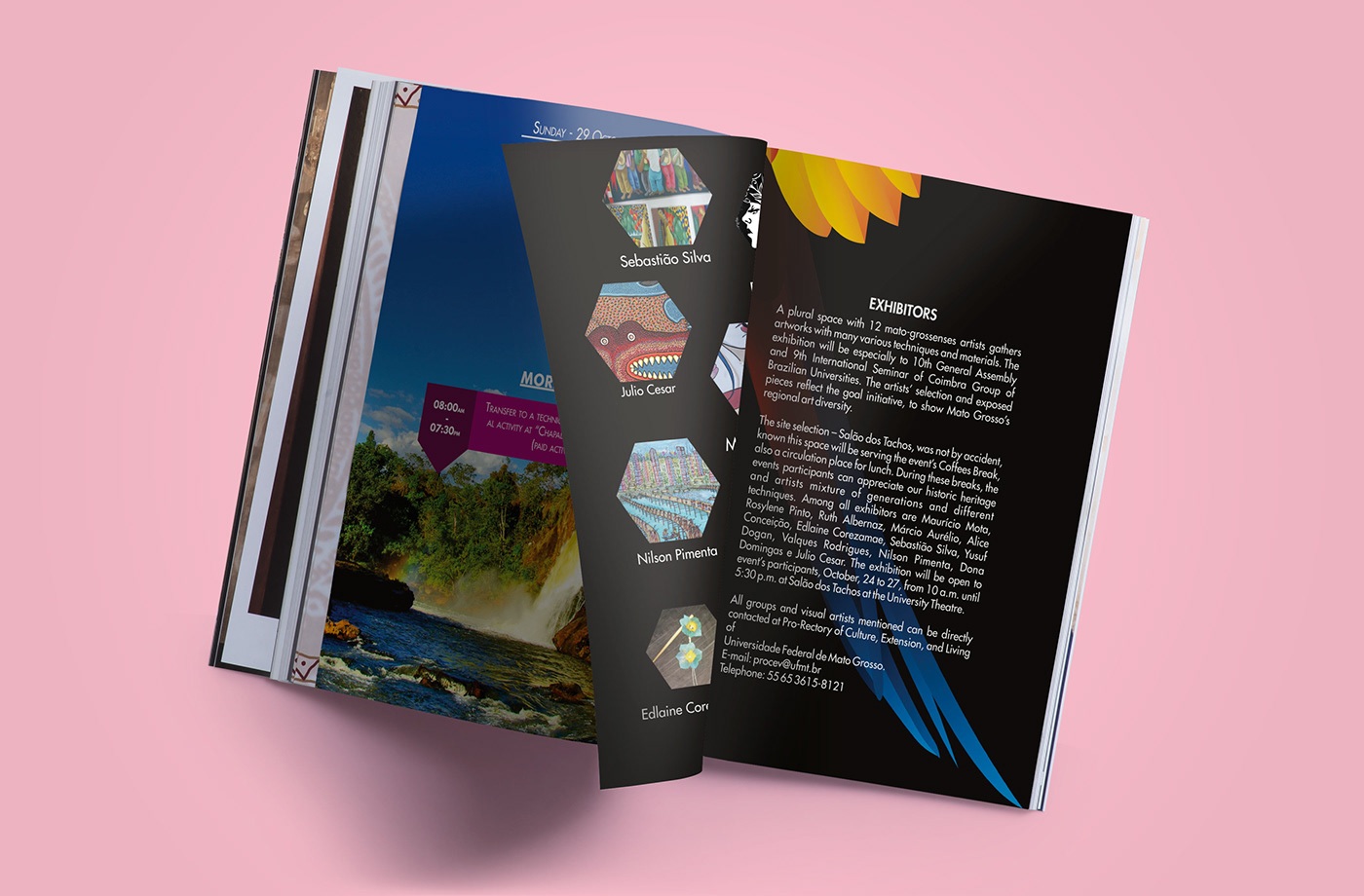 Adobe Portfolio magazine poster designgraphic editorial revista design UFMT universidade folder flyer