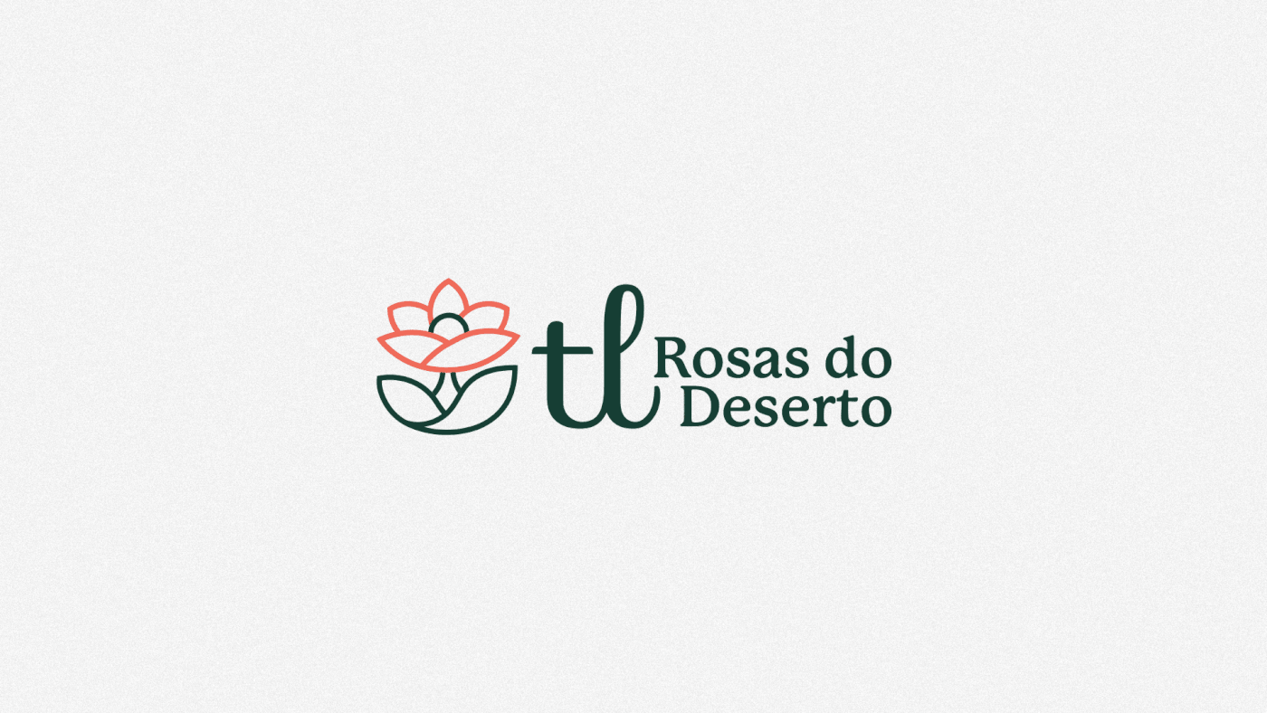 Desert Rose Flores Floricultura flower logo Flower Shop gardening jardinagem plantas Rosa do Deserto visual identity