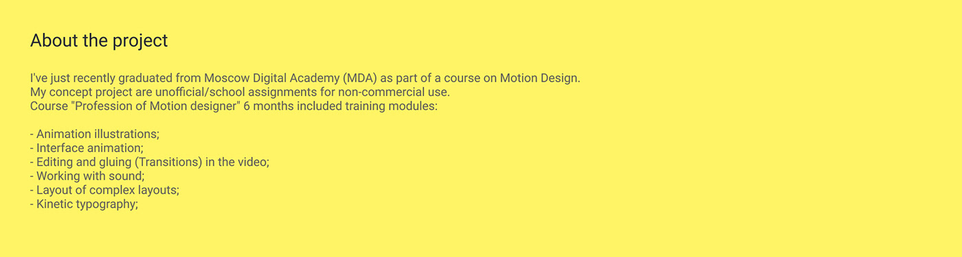 showreel motion design after effects animation  Web Design  transitions sound effects Audition Interface animation