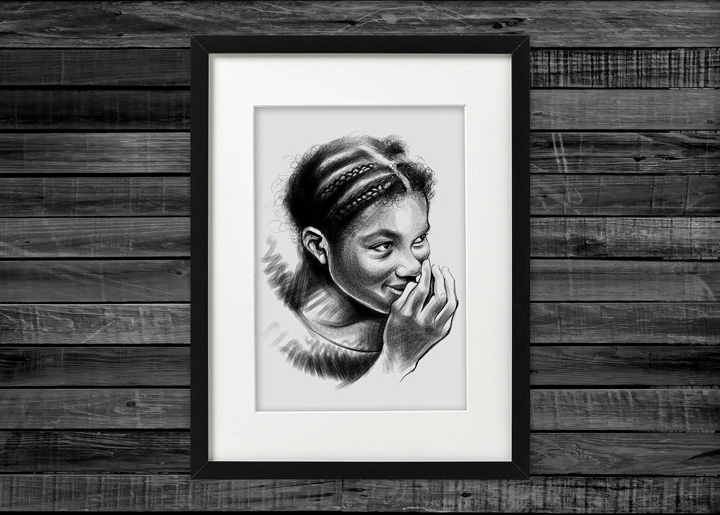 afro carboncillo charcoal comunidades negras Digital Art  Drawing  ilustracion painting   portrait retrato