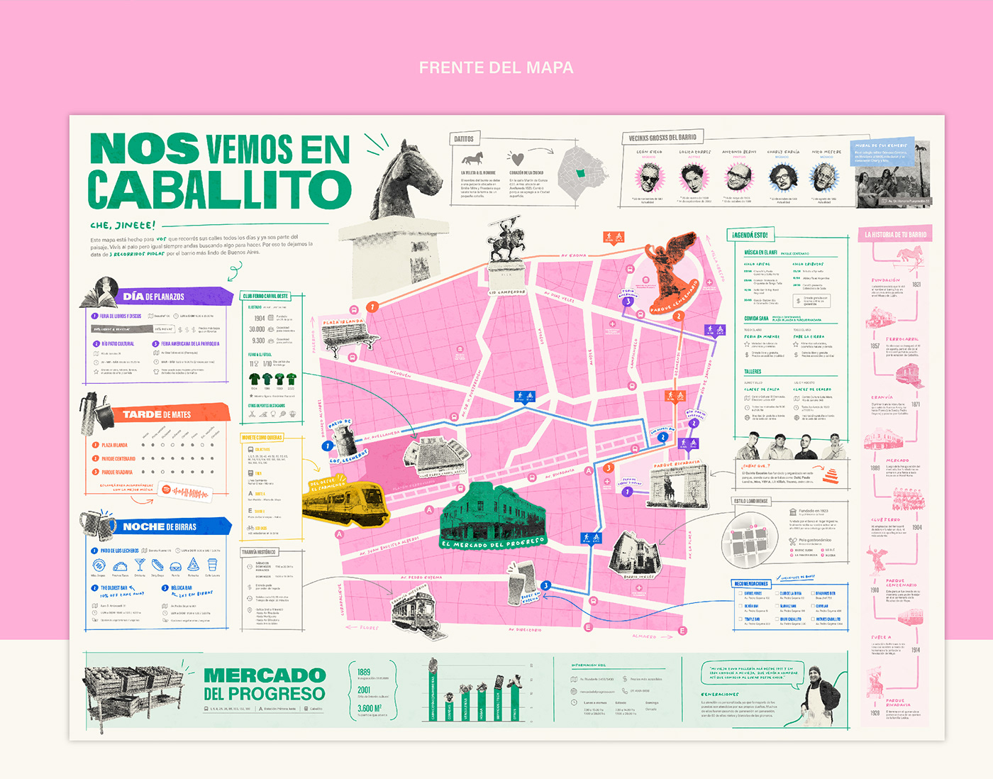 map pop infographic poster fadu buenos aires city cool Ident