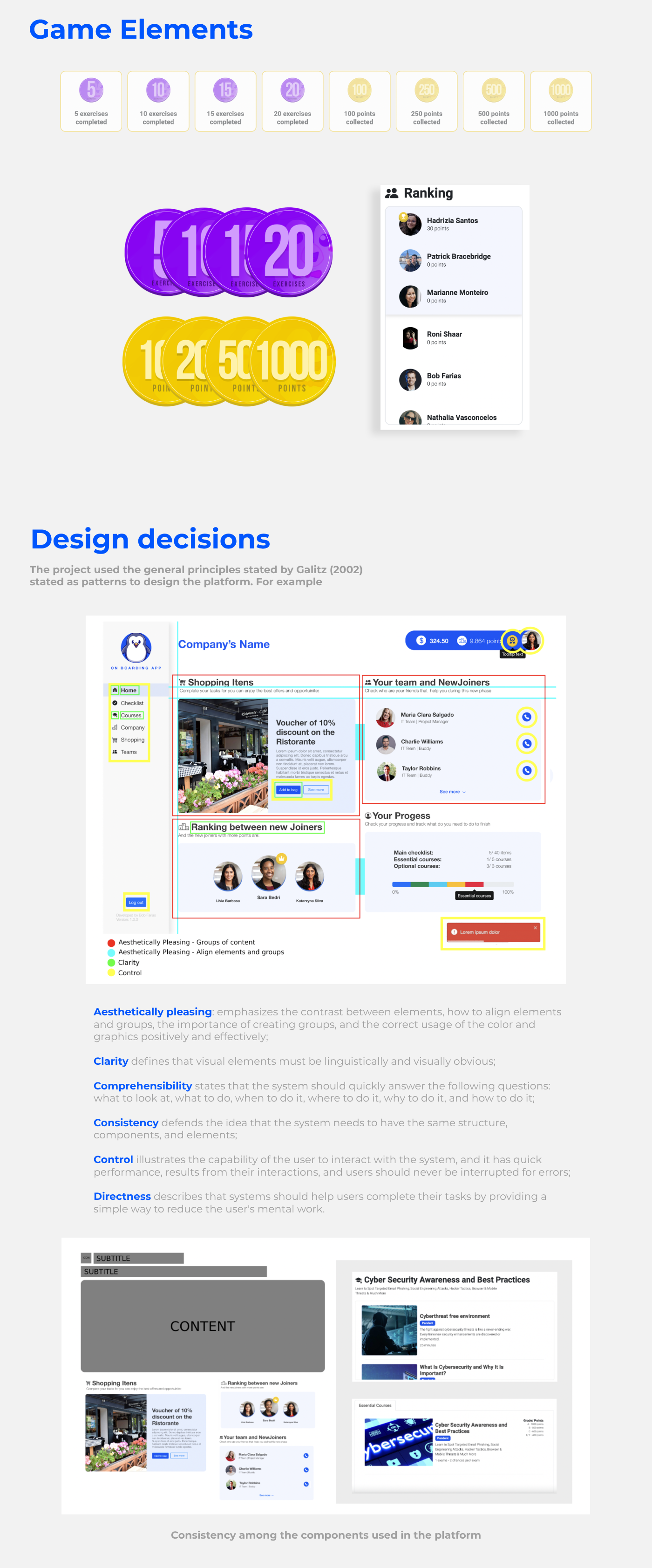 gamification web app ui design user interface Onboarding learning online classes