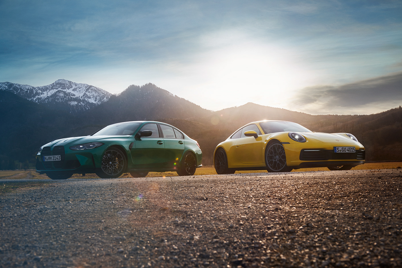 BMW car photography creative post production Porsche sportscars
