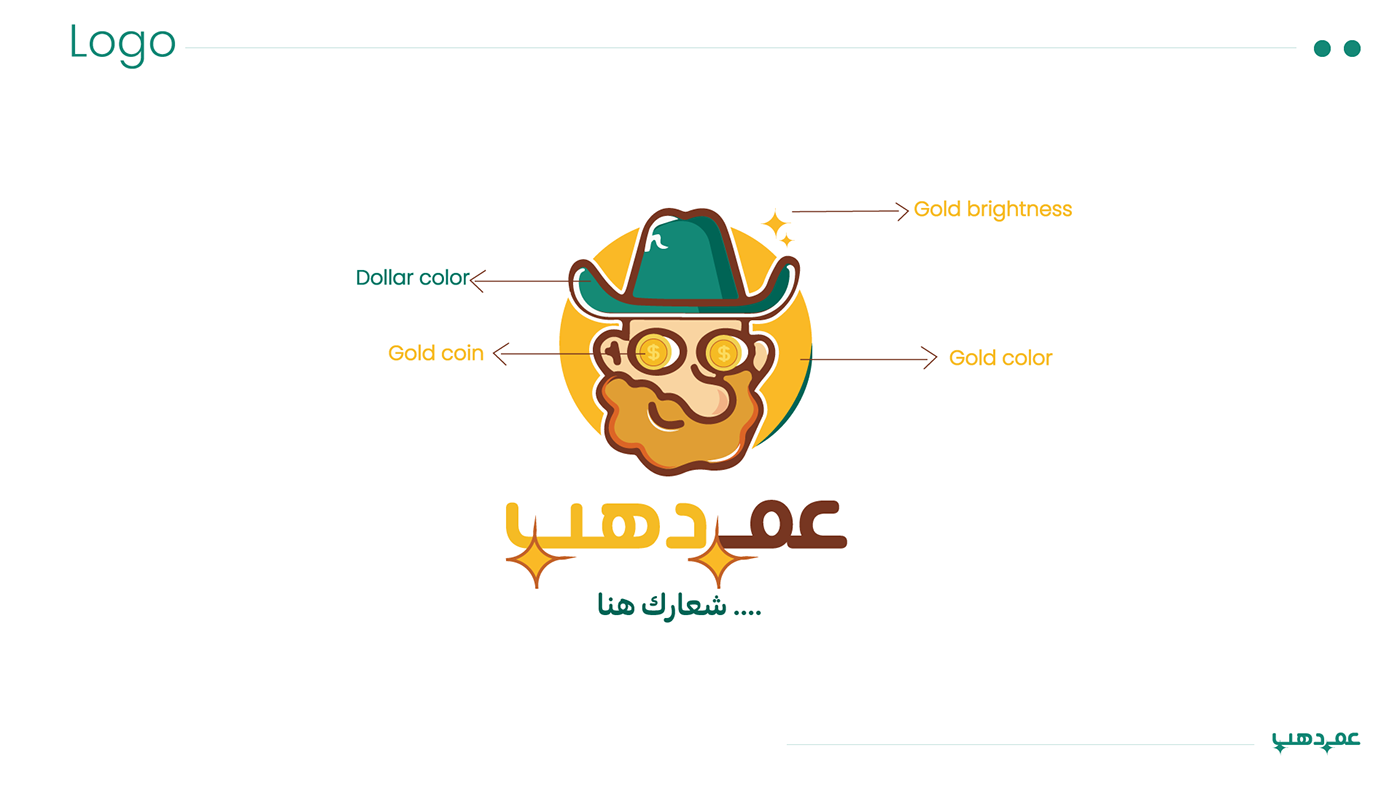 logo Logo Design gold money Character design  hat brand identity visual Brand Design youtube