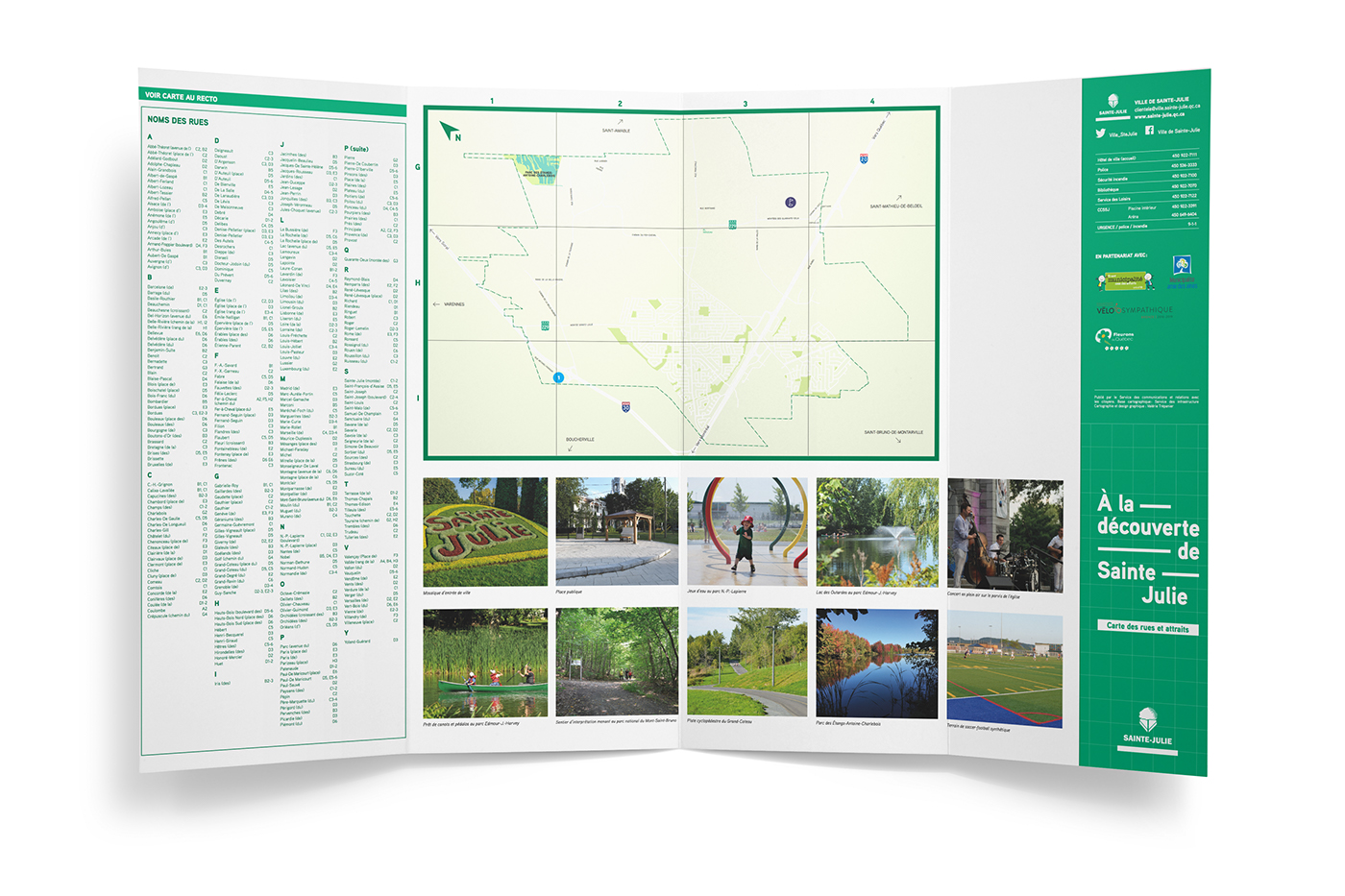 Carte map Cartographie municipalité municipality green vert design graphic maps