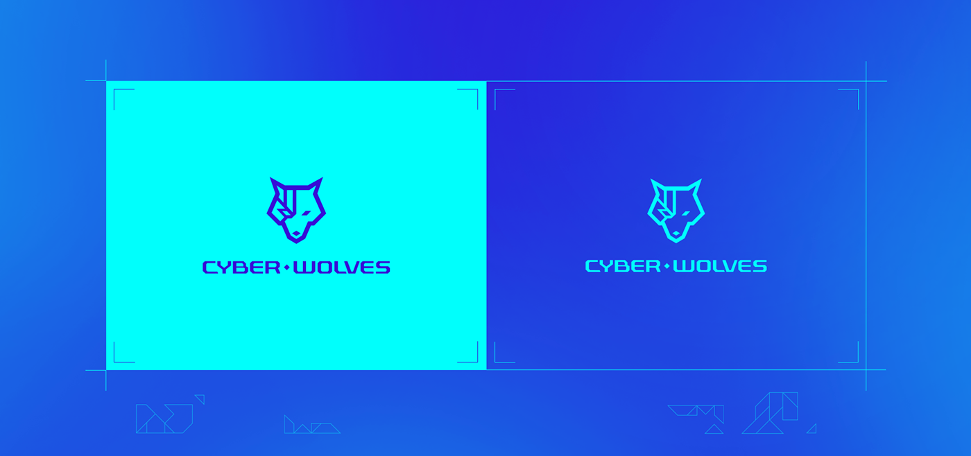 branding  csgo cyber esports game Gaming logo neon wolf wolves