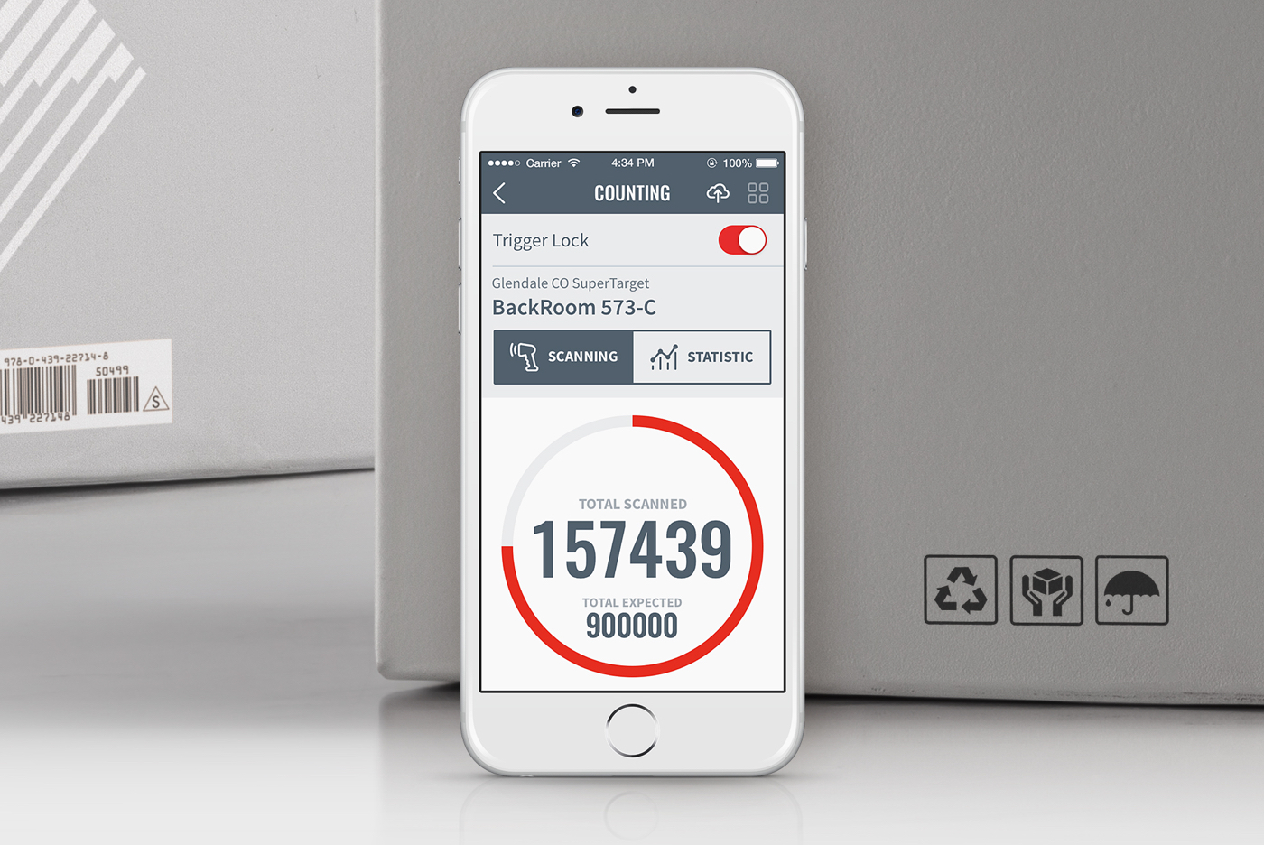 Logistics warehouse rfid dashboard ios