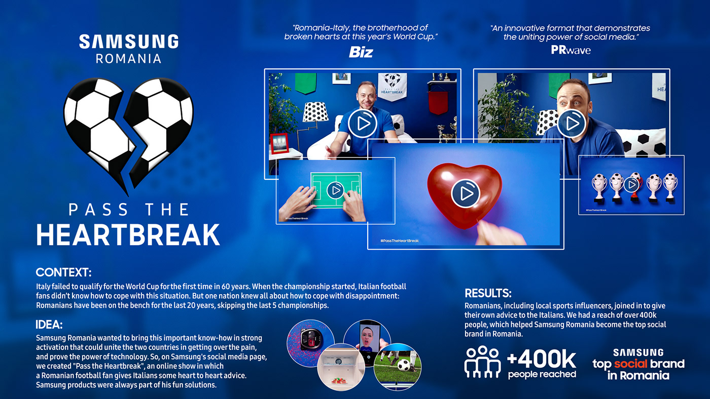 Samsung world cup football fans soccer online series heartbreak