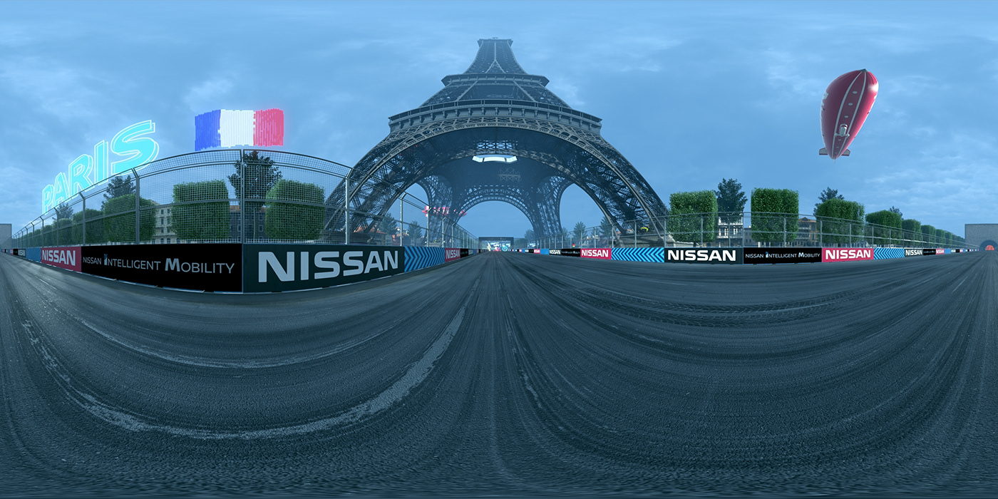 vr 360 Car Cars Nissan formula e Racing Gaming architecture design 3D