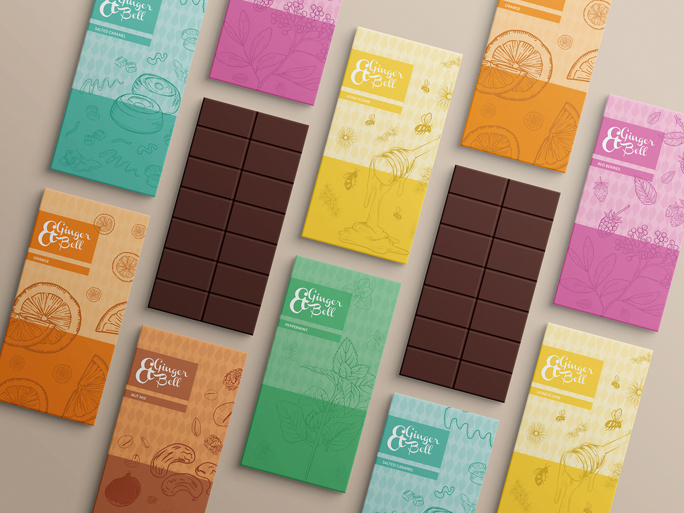 branding  chocolate Mockup Packaging product product design 