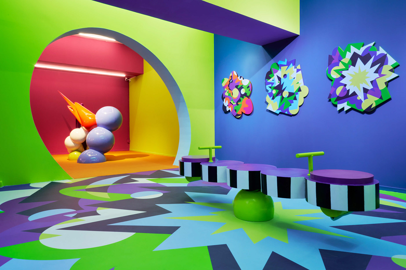 Exhibition  art sculpture immersive immersive experience color Space  Playground