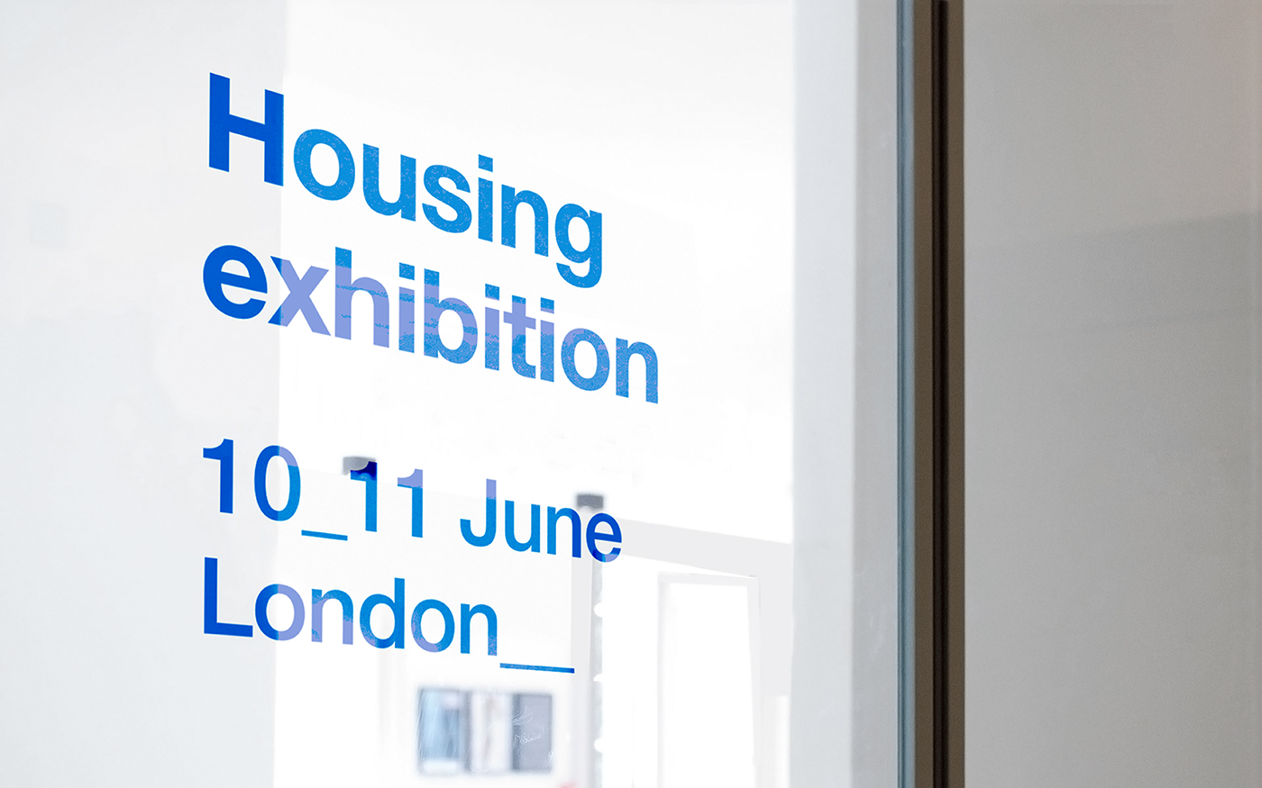 Exhibition  housing colors identity London Event poster branding 