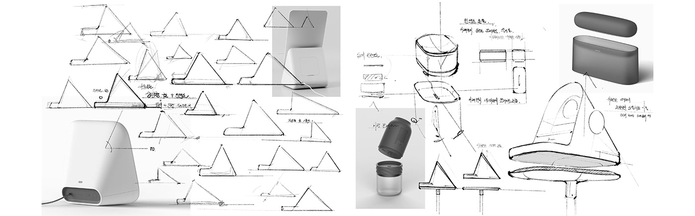 furniture Incense Lamp modular portable product 3d modeling 3D Rendering
