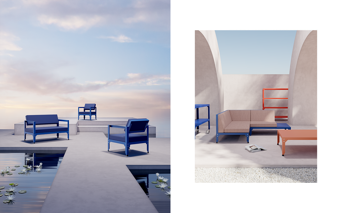 3D design home inspiration Interior modern moodboard Outdoor tendance