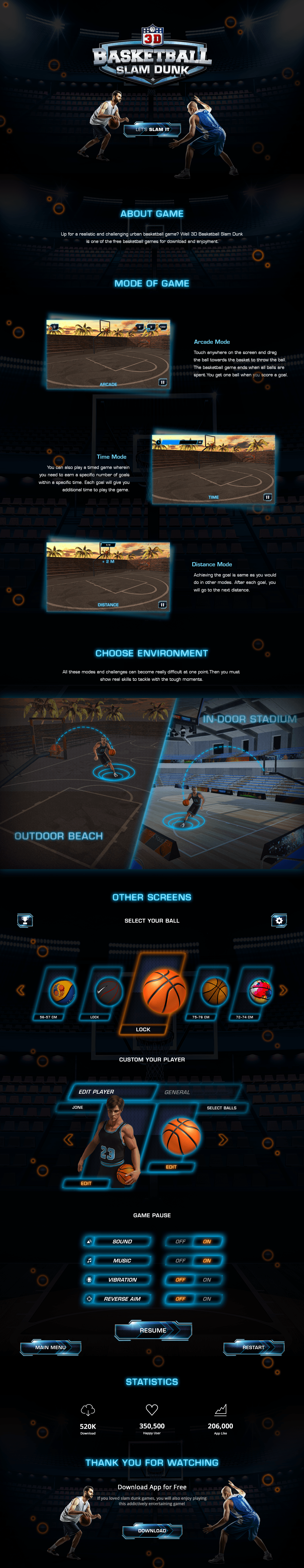 Up for a realistic and challenging multiplayer basketball game? Well 3D Basketball Slam Dunk is one of the free basketball games for download and enjoyment.