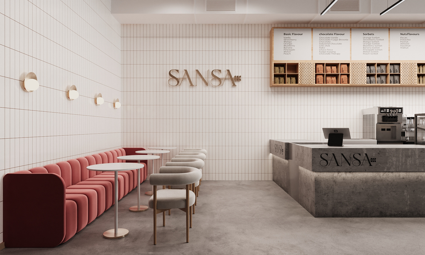 3D archviz bakery cafe cafe interior coffee shop interior design  Render restaurant visualization