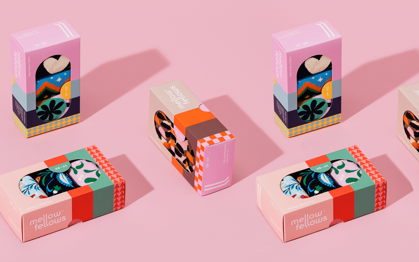 award winning branding campaign fellow mellow packaging design socks studiochapeaux corporate Packaging