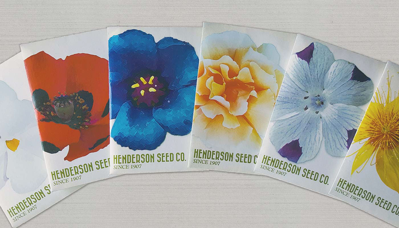 student project Seed Packet garden series