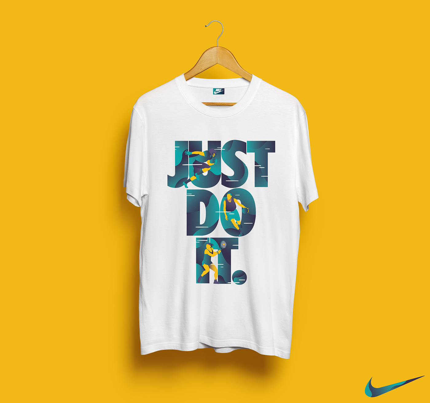 Nike ILLUSTRATION  colors adobe typography   inspiration sport run vector
