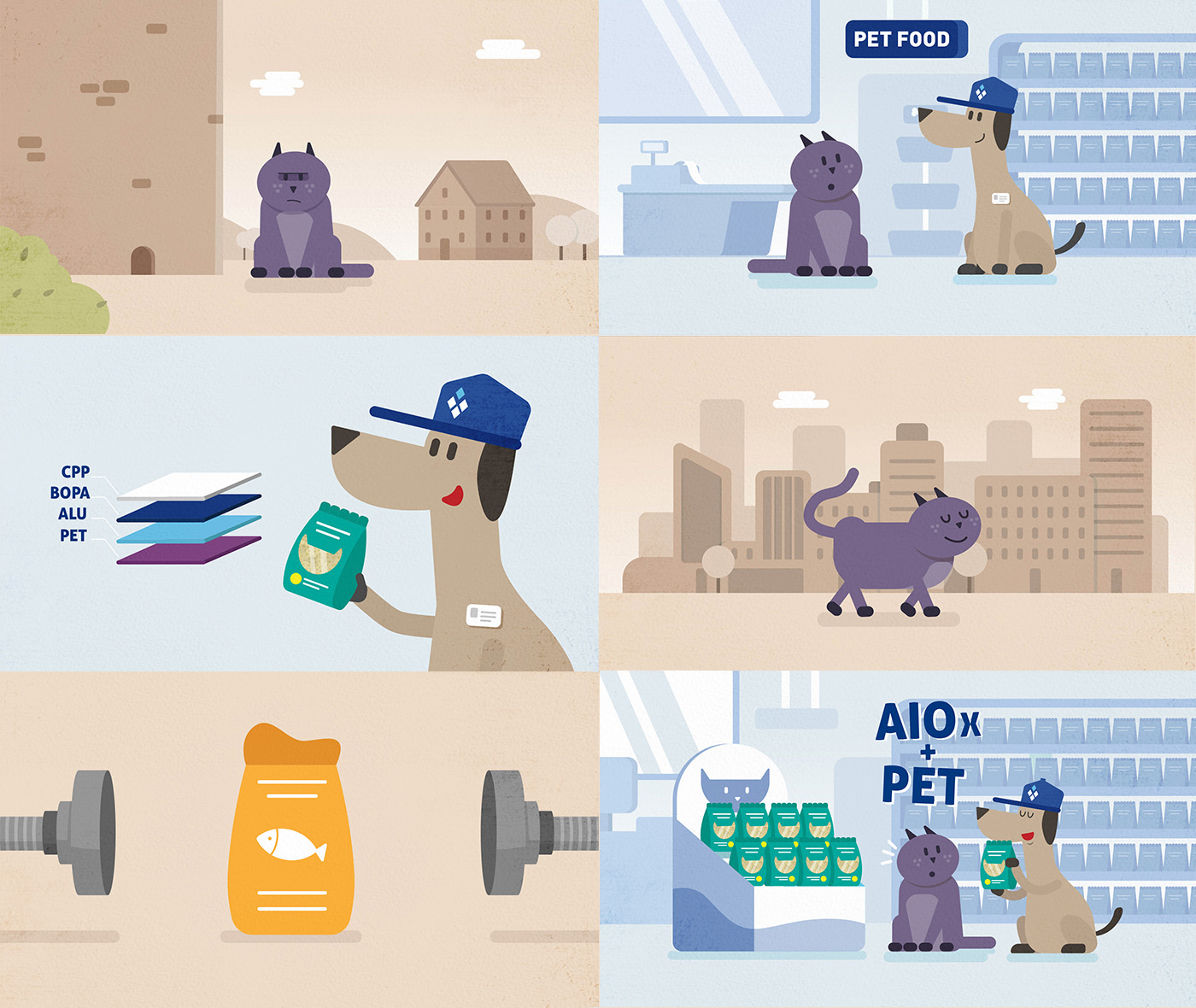 pet food Cat animation  TPL Packaging