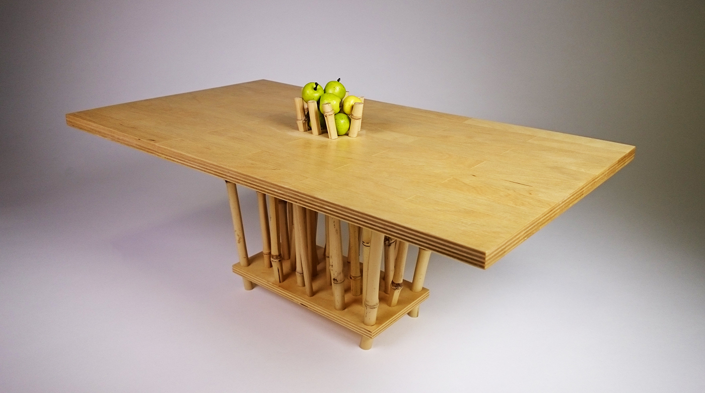 table furniture dining table bamboo Nature