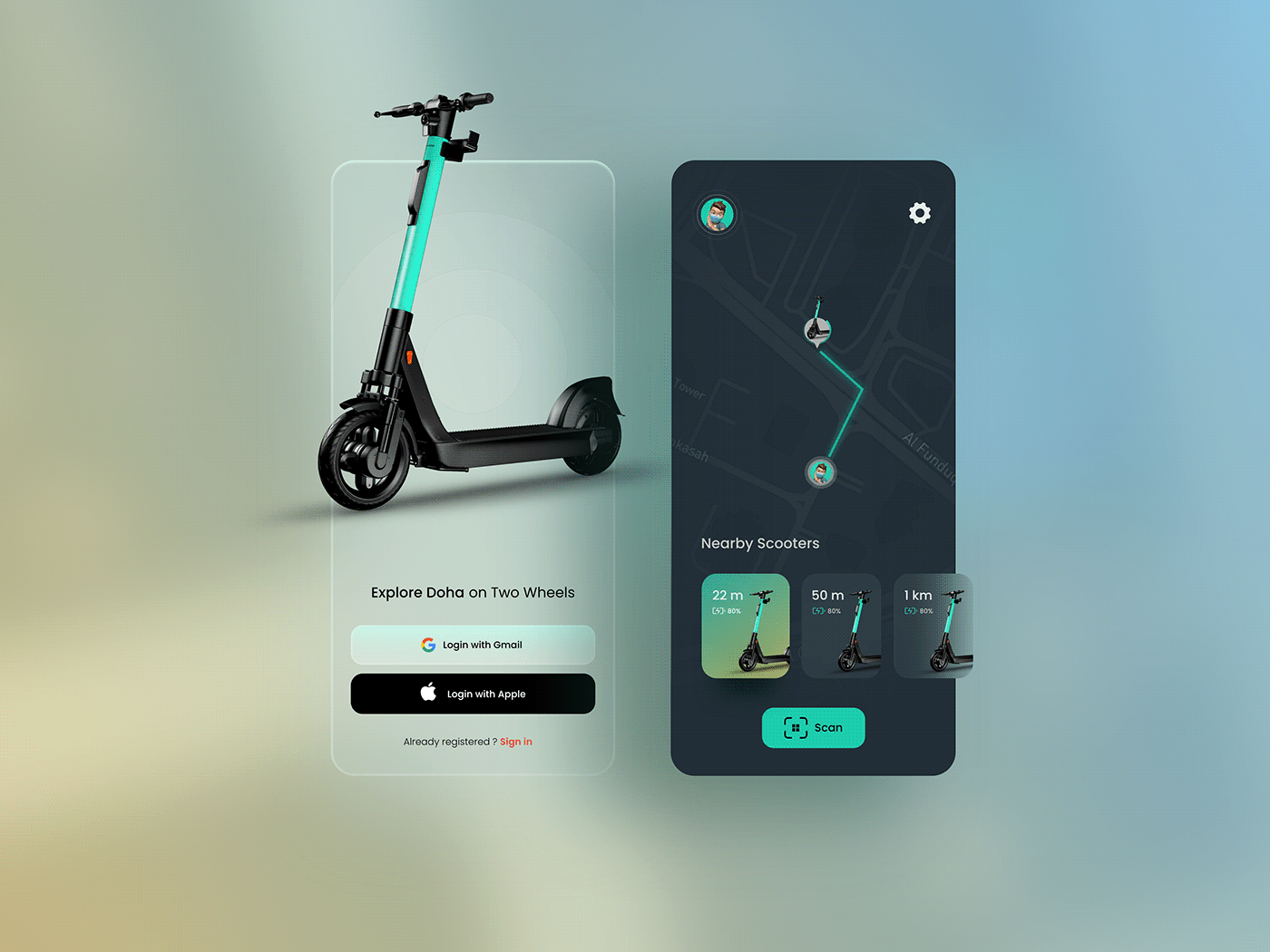 UI ui design Scooter