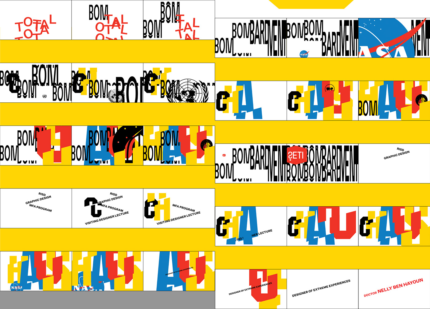 Adobe Portfolio typography   kinetic typography poster chaos risd mfa type design