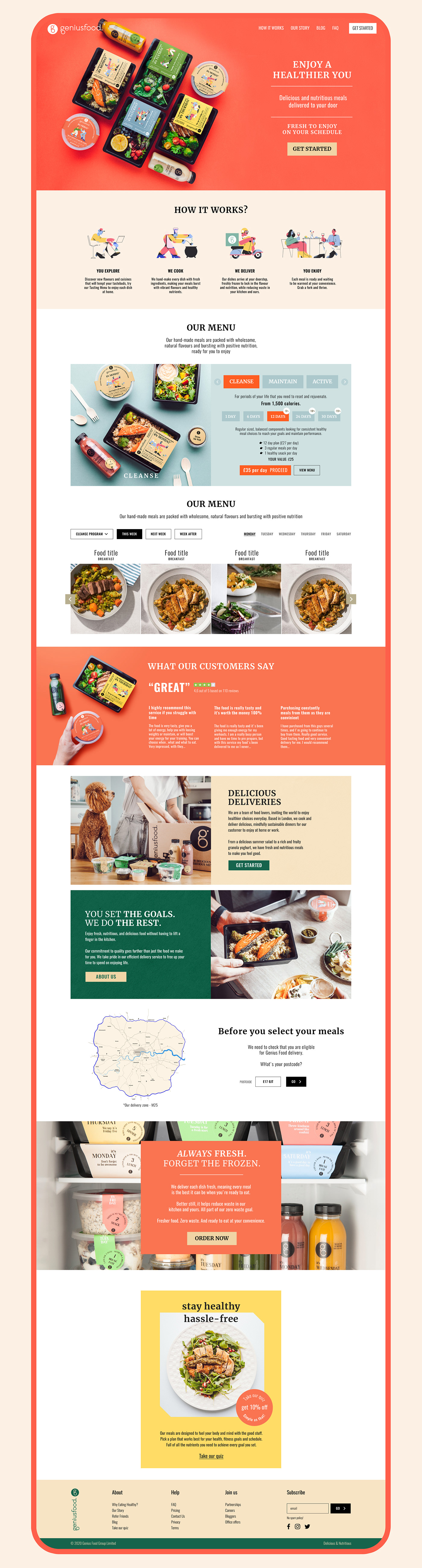 delivery food content food delivery London subscription plan UK