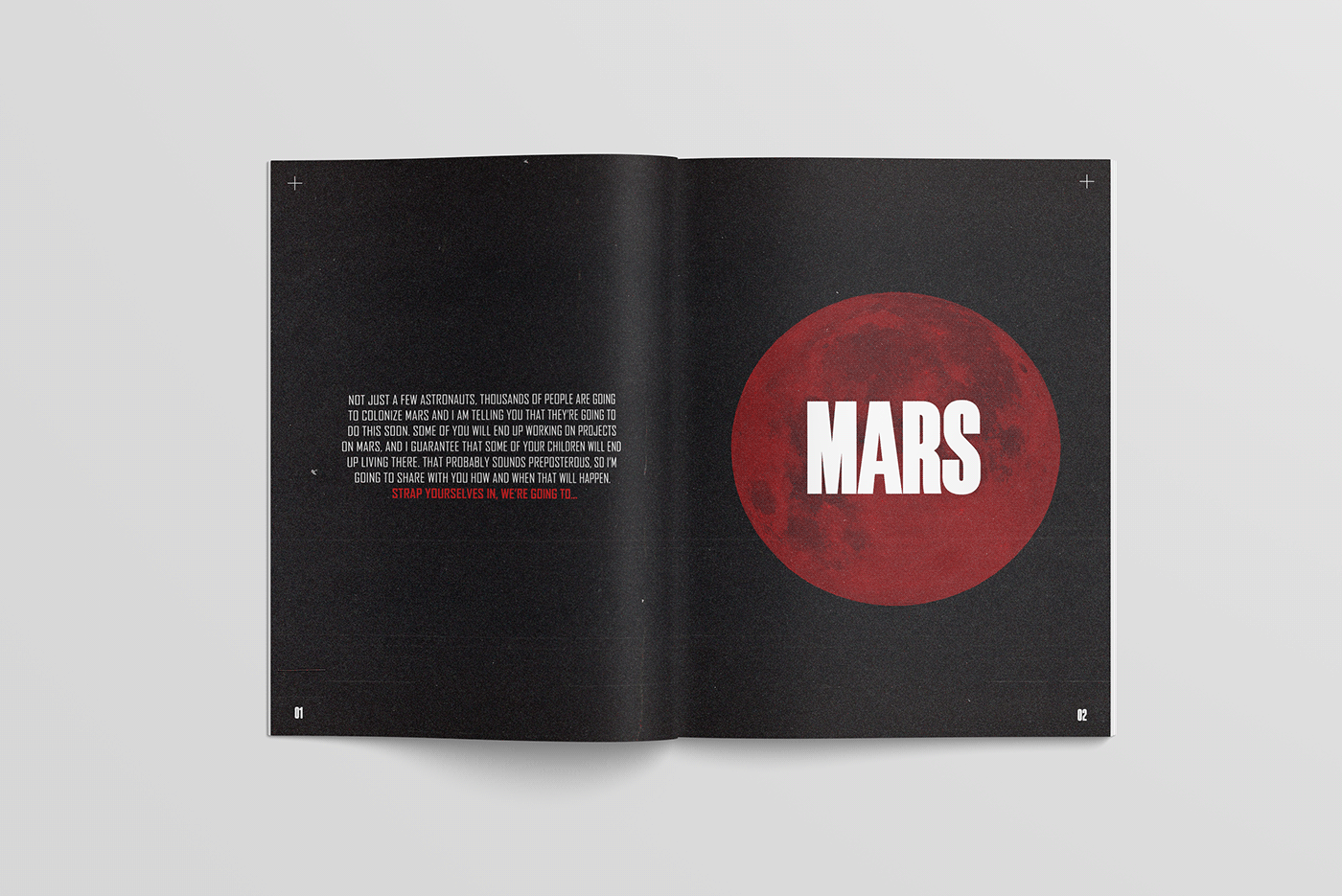 editorial graphicdesign Layout magazine mars TEDtalk