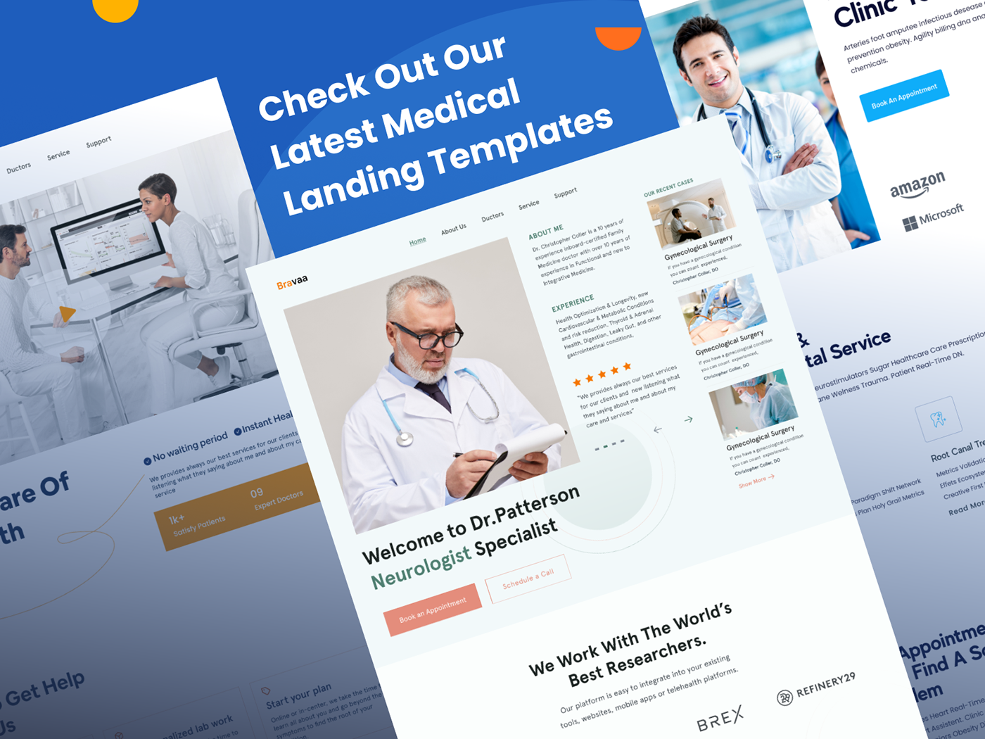 agency doctor home page Doctor Landing Page e-commerce health and fitness landing page medical Medical Home Page medical landing page ui ux