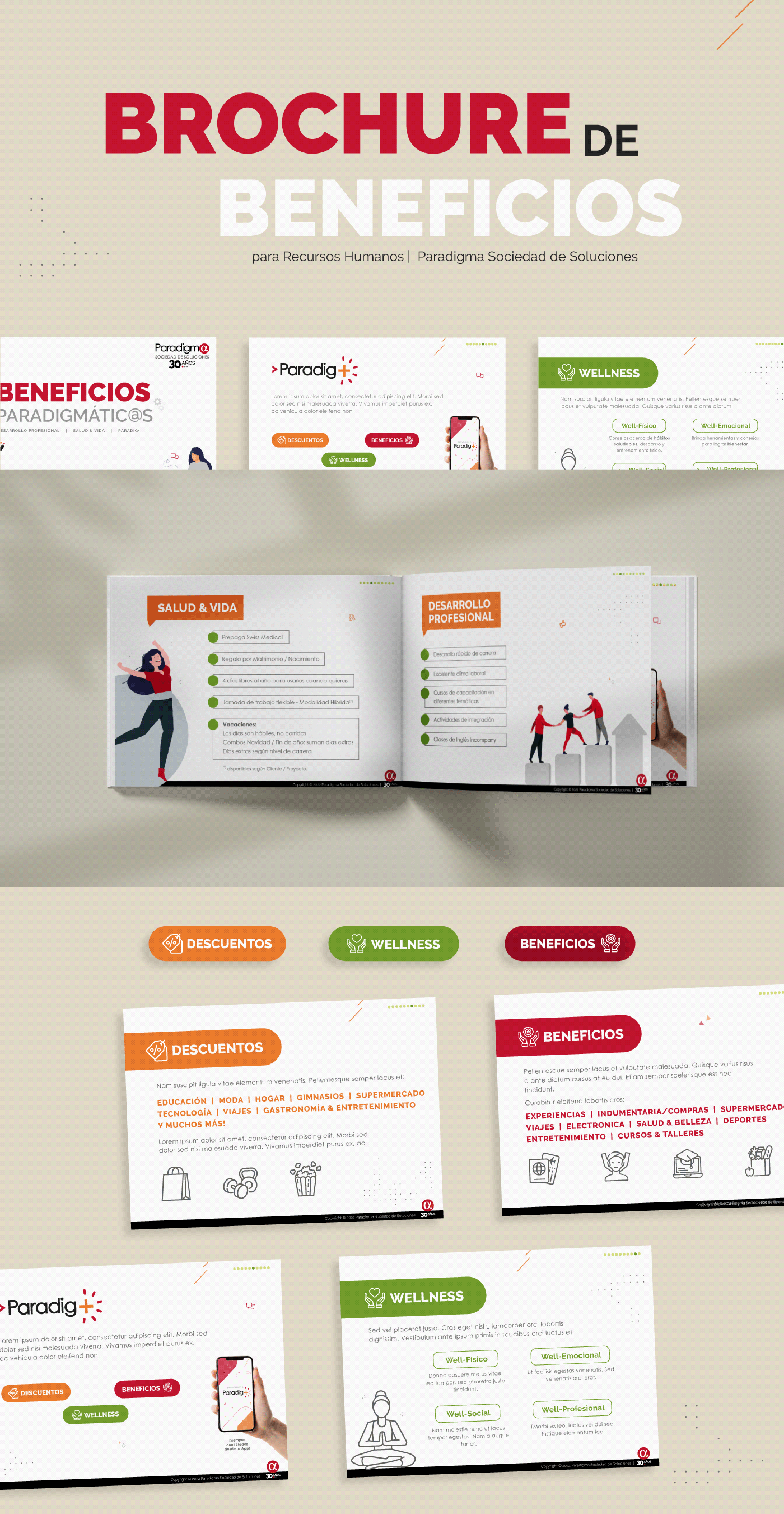Adobe Ilustrator brochure design corporate marketing   Recursos Humanos
