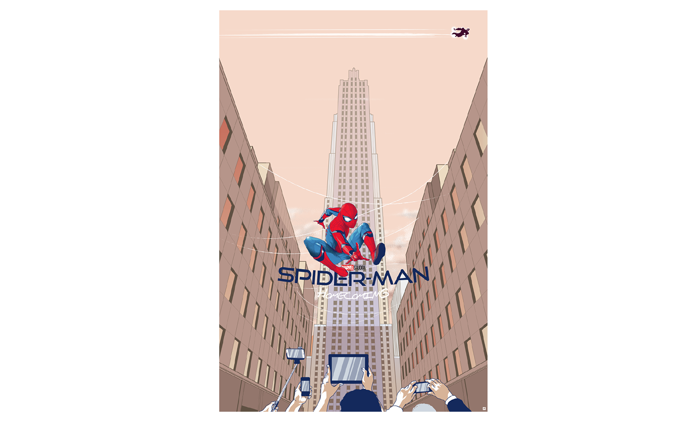 ILLUSTRATION  art vector poster movie poster movie Cinema fanart Spider Man marvel