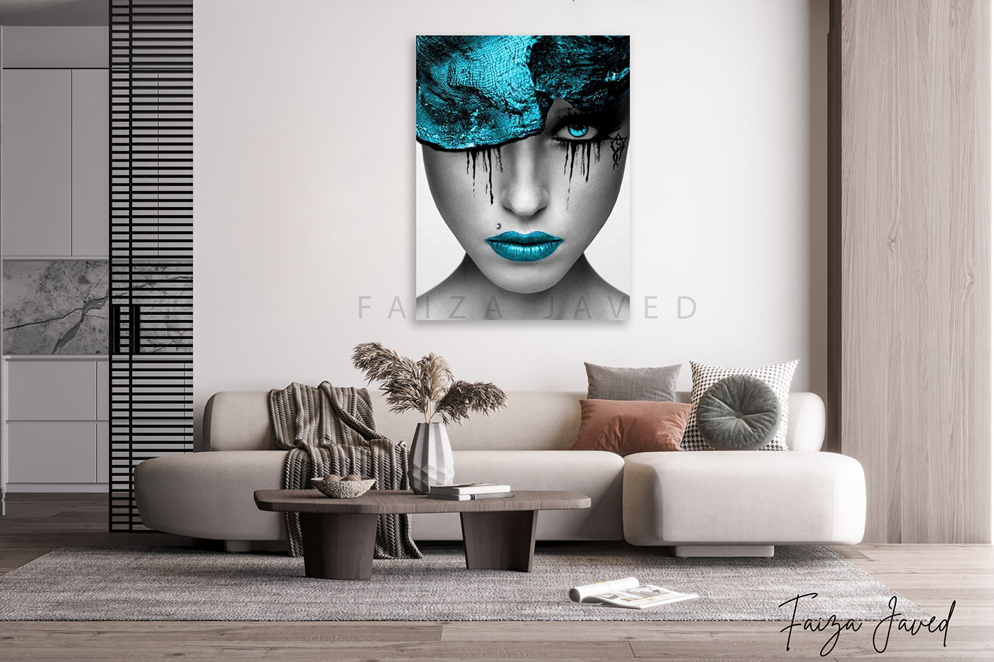 canvas art canvas wall art Digital Art  graphic art graphic design  wall art wall art designs digiatl wall art Woman Wall Art home decor