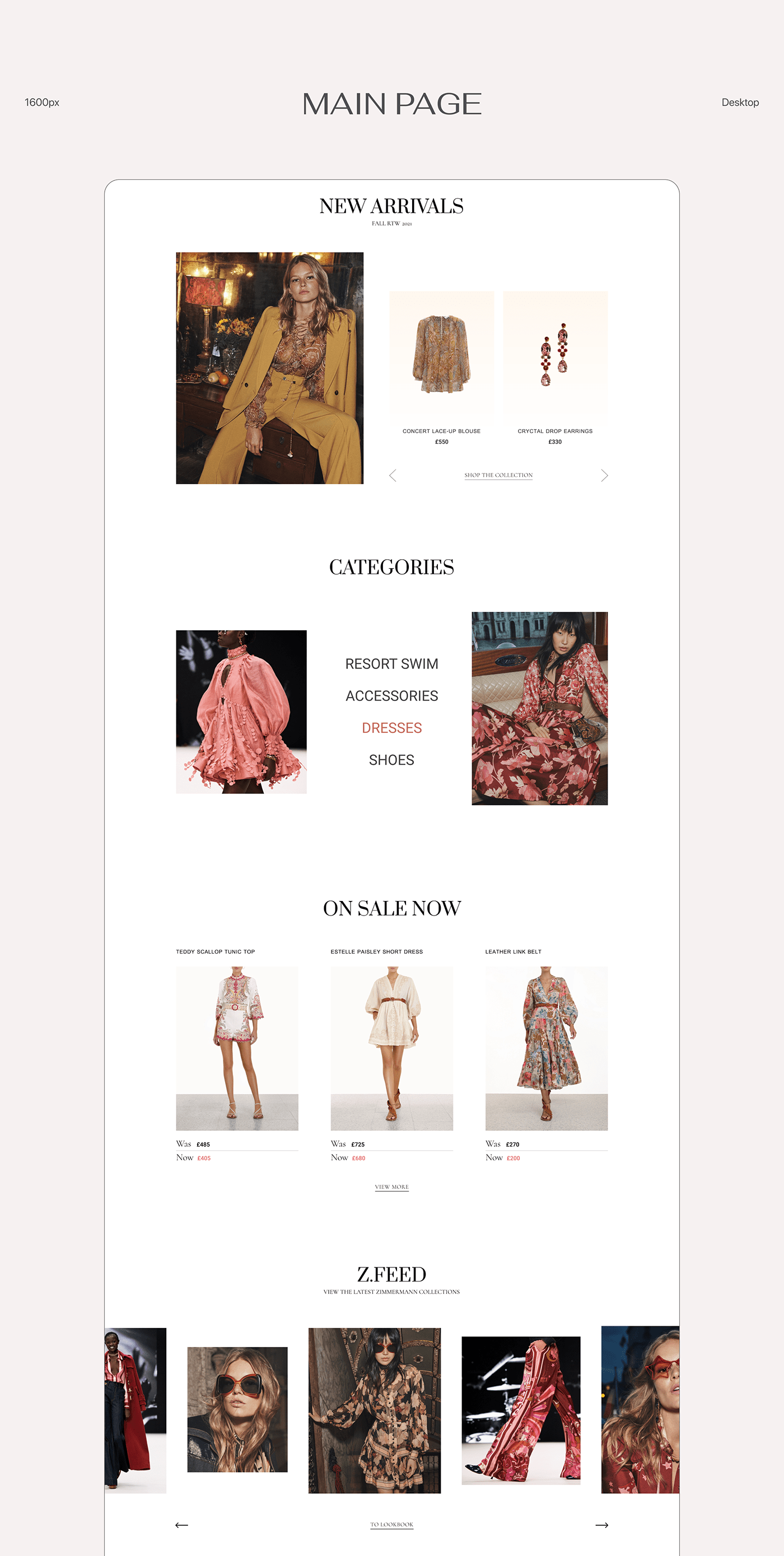clean e-commerce Fashion  store ui design UI/UX Web Website