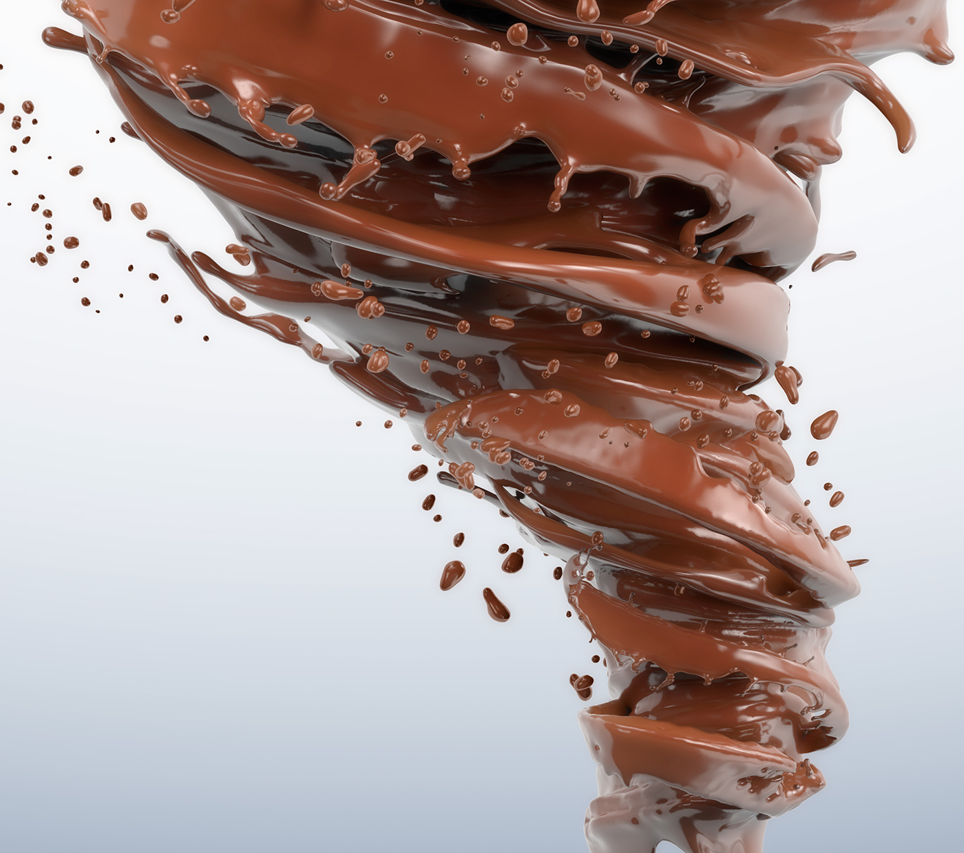 Horlicks chocolate splash CG retouch tornado tasty 3D creative swirl Food  drink Sculpt