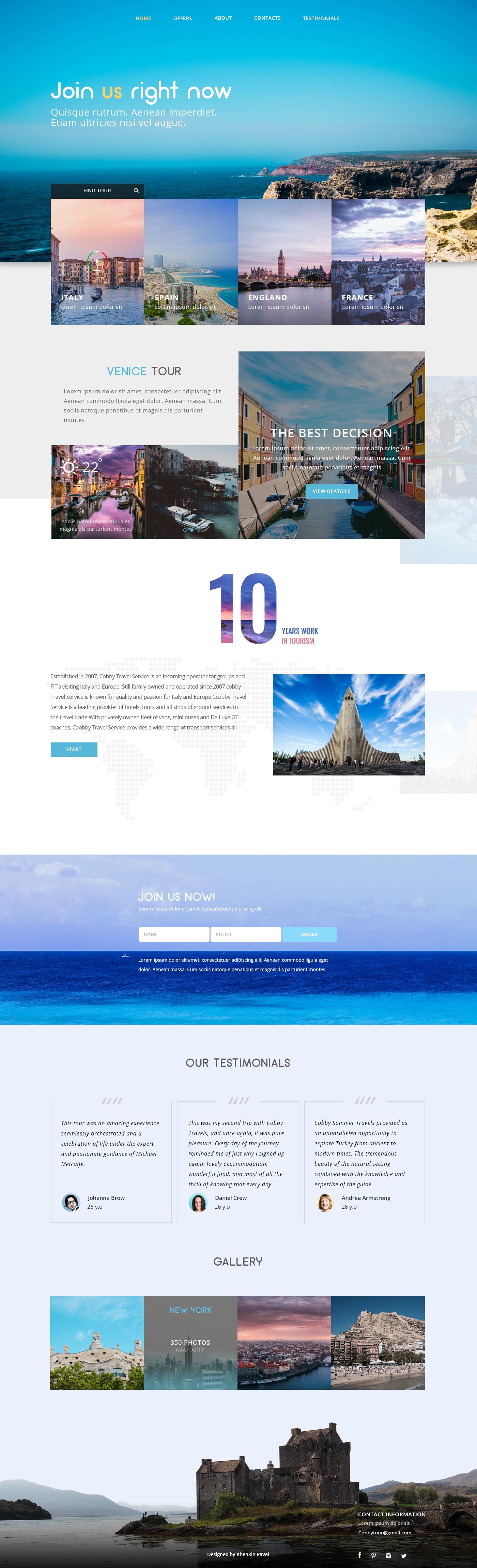 UI ux design Web landing page Travel agency e-commerce beaty