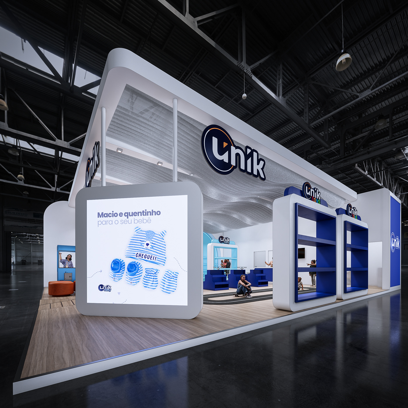 Event Stand booth Exhibition  3D Render visualization