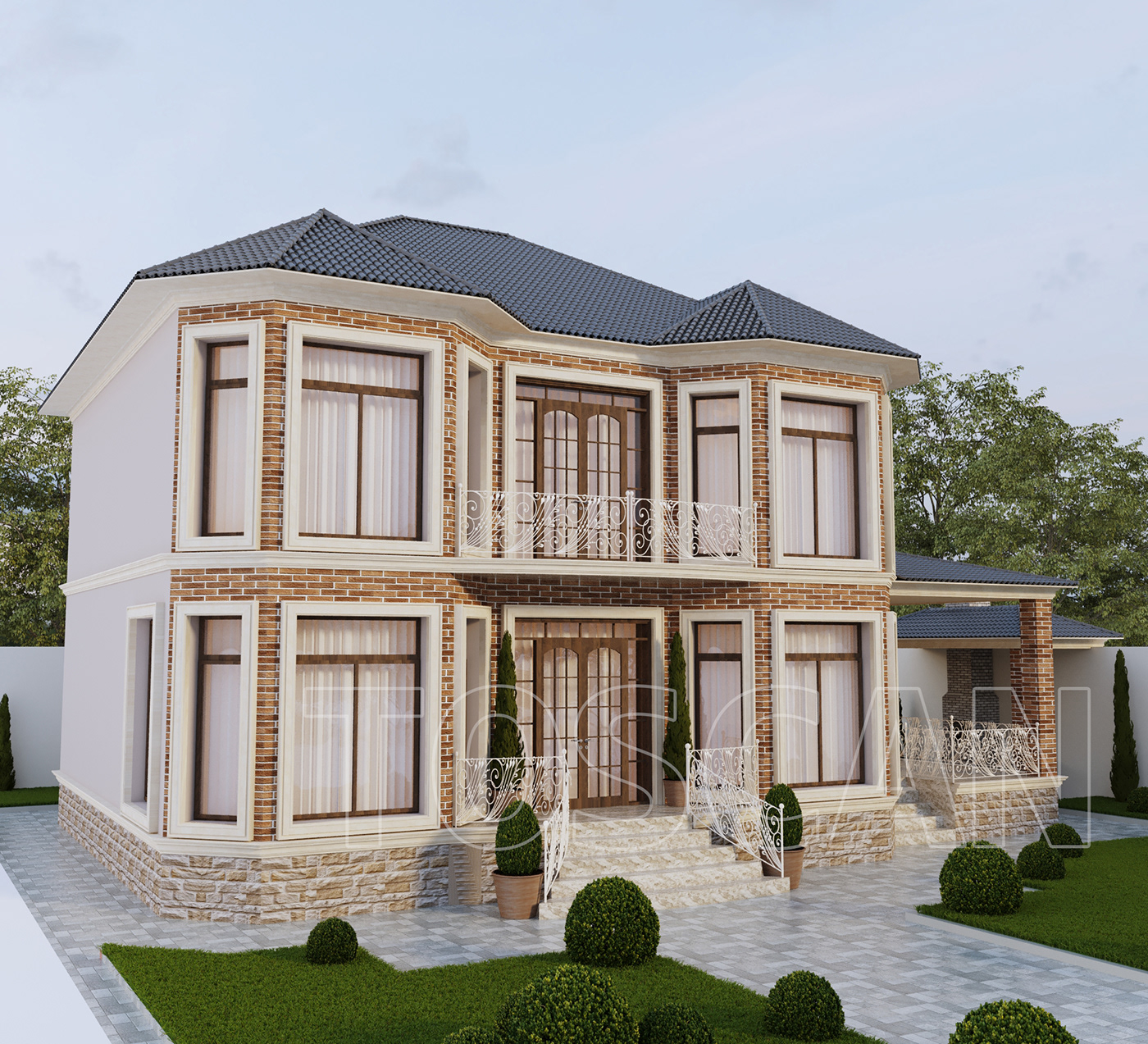 3D 3ds max architecture exterior exterior design exteriordesign house Villa