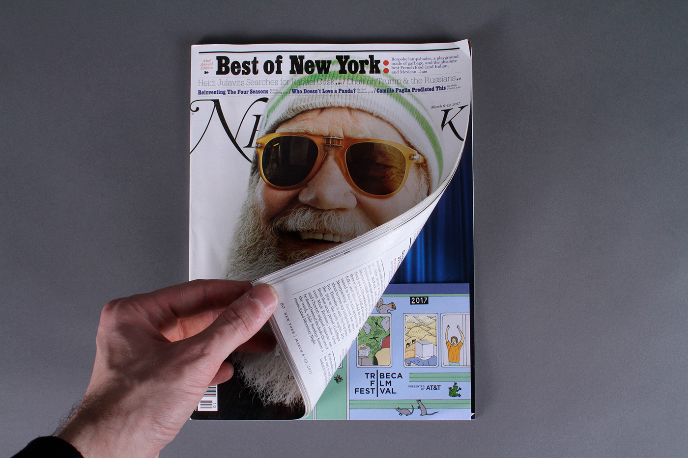 tribeca film festival funny weird subway nyc colorful Zine  Booklet New York Magazine