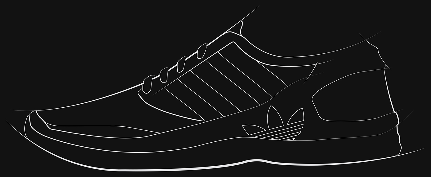 shoes adidas sport city basket shoes sketches